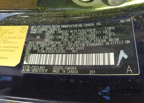 2009 Lexus Rx 350 from USA, damaged, VIN 2T2HK31U59C126160